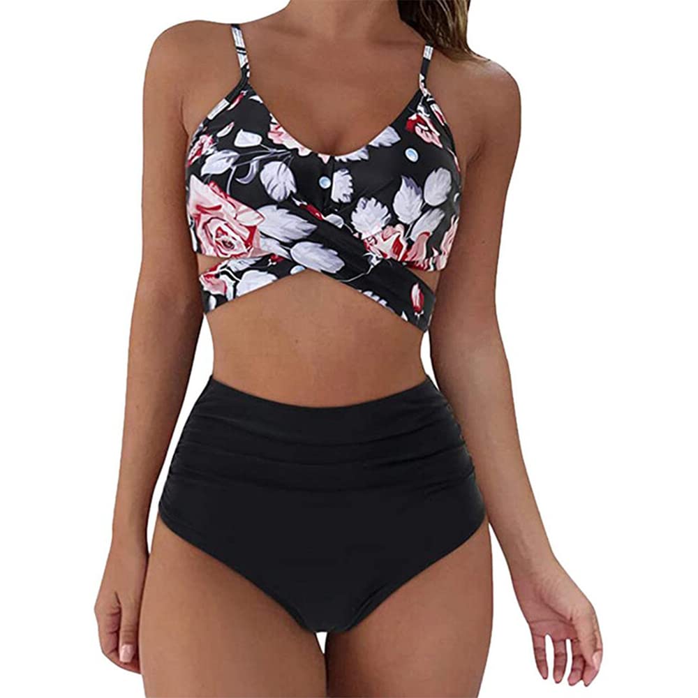 High Waisted Bikini Swimsuits for Women - Sexy High Rise Two Piece Bathing Suits | Beach Vacation, Pool Party, Summer Swimwear