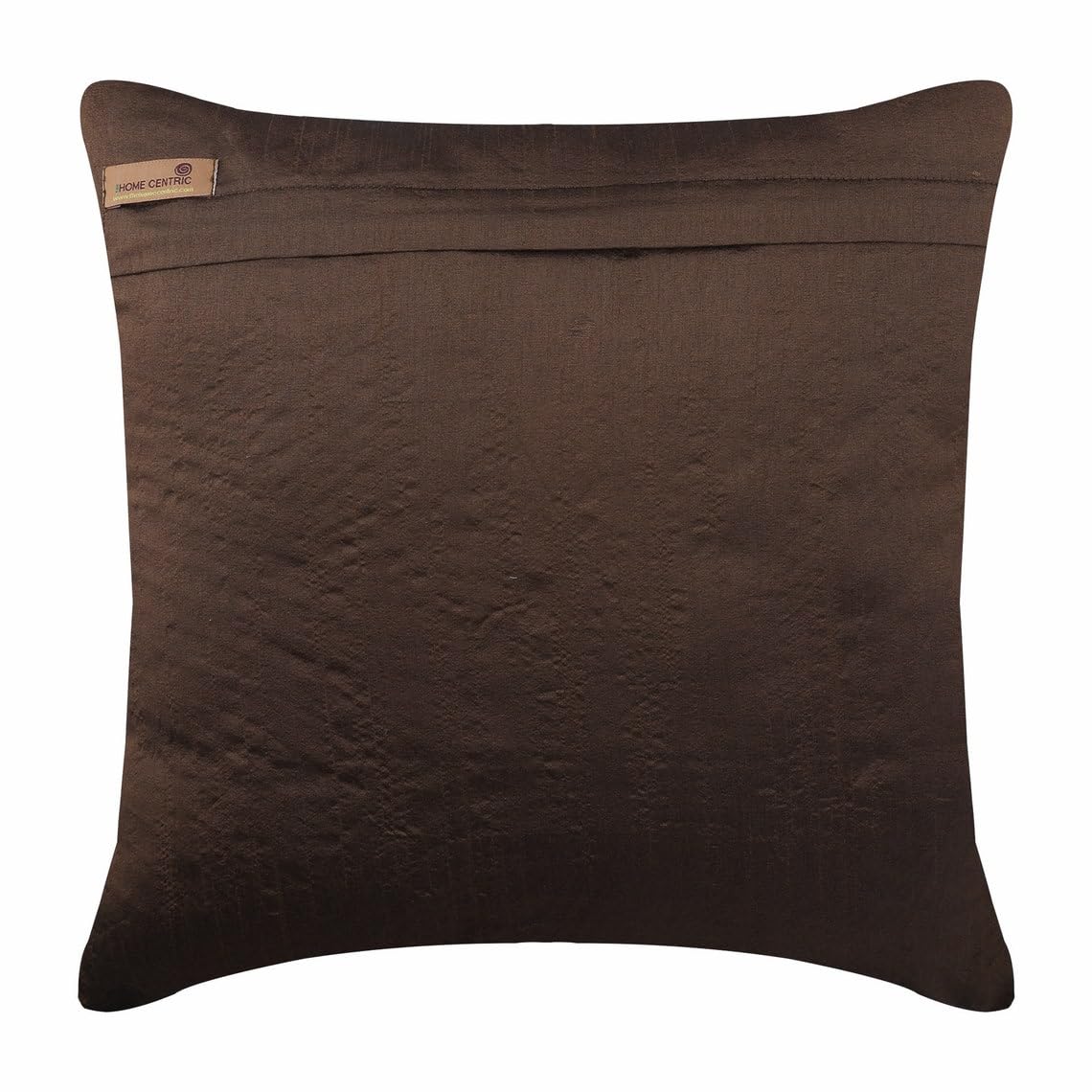 HomeCentric 26x26 Inch Silk Euro Sham Pillow Cover - Modern Abstract Brown Decorative European Pillow Sham for Bedroom, Living Room, Sofa | Perfect for Easter Decor and Home Styling