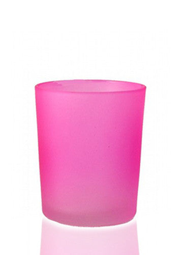 10 Pack Pink Frosted Glass Votive Tealight Candle Holders - Elegant Wedding Centerpieces, Christmas Party Decor, Bridal Shower & Valentine's Day Event Decorations - Perfect for Romantic Dinners, Holiday Tablescapes & Home Decor