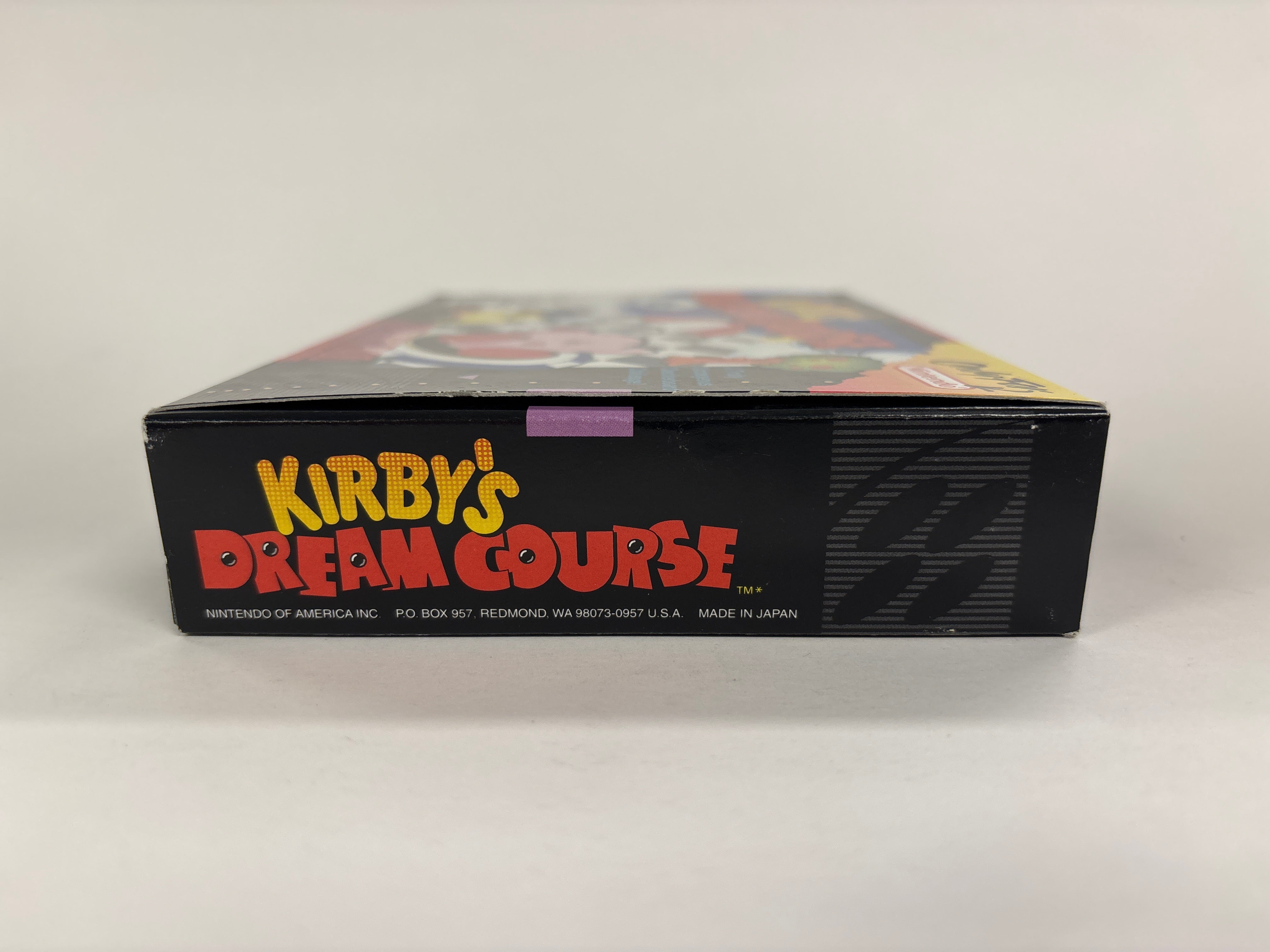 Kirby's Dream Course SNES Box & Manual Only (No Game Included) - Super Nintendo Collectible for Retro Gaming Enthusiasts - Perfect for Display & Nostalgic Collections