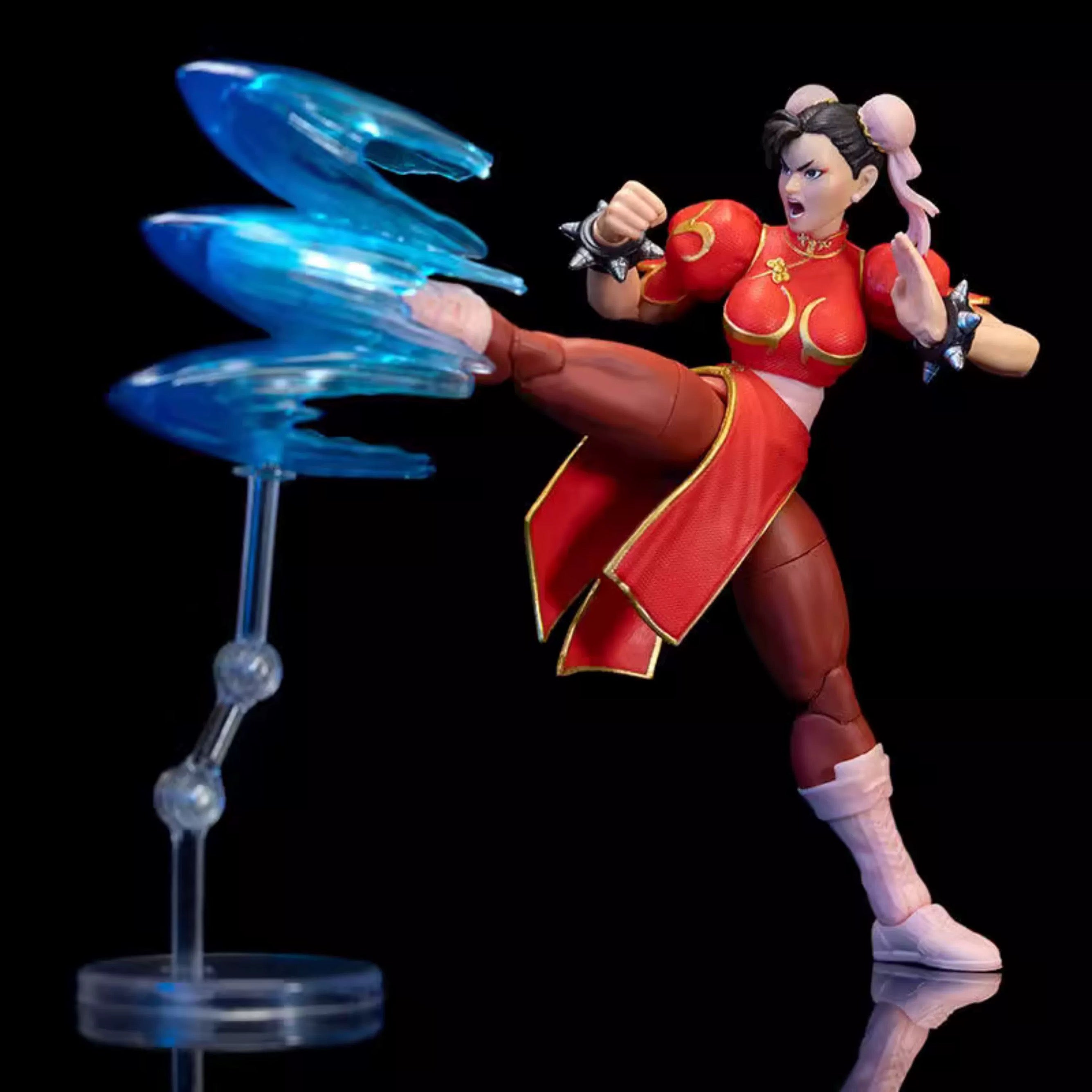 Jada Toys 1/12 Scale 6-Inch Street Fighter Chun-Li Red Action Figure - Collectible Toy for Gamers & Anime Fans - Perfect for Display, Cosplay & Gift Giving
