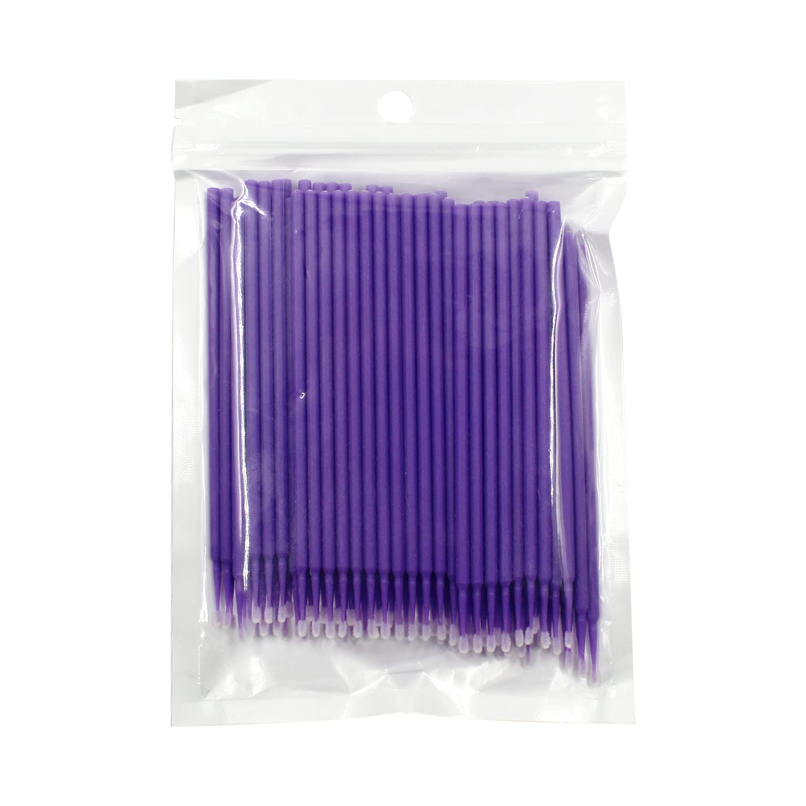 400 PCS Disposable Micro Applicator Brushes - Bendable Ultrafine Mascara Wands for Eyelash Extension, Eyebrow Makeup & Lash Comb (1.5mm Purple) - Perfect for Professional Salons, DIY Beauty & Travel Makeup Kits