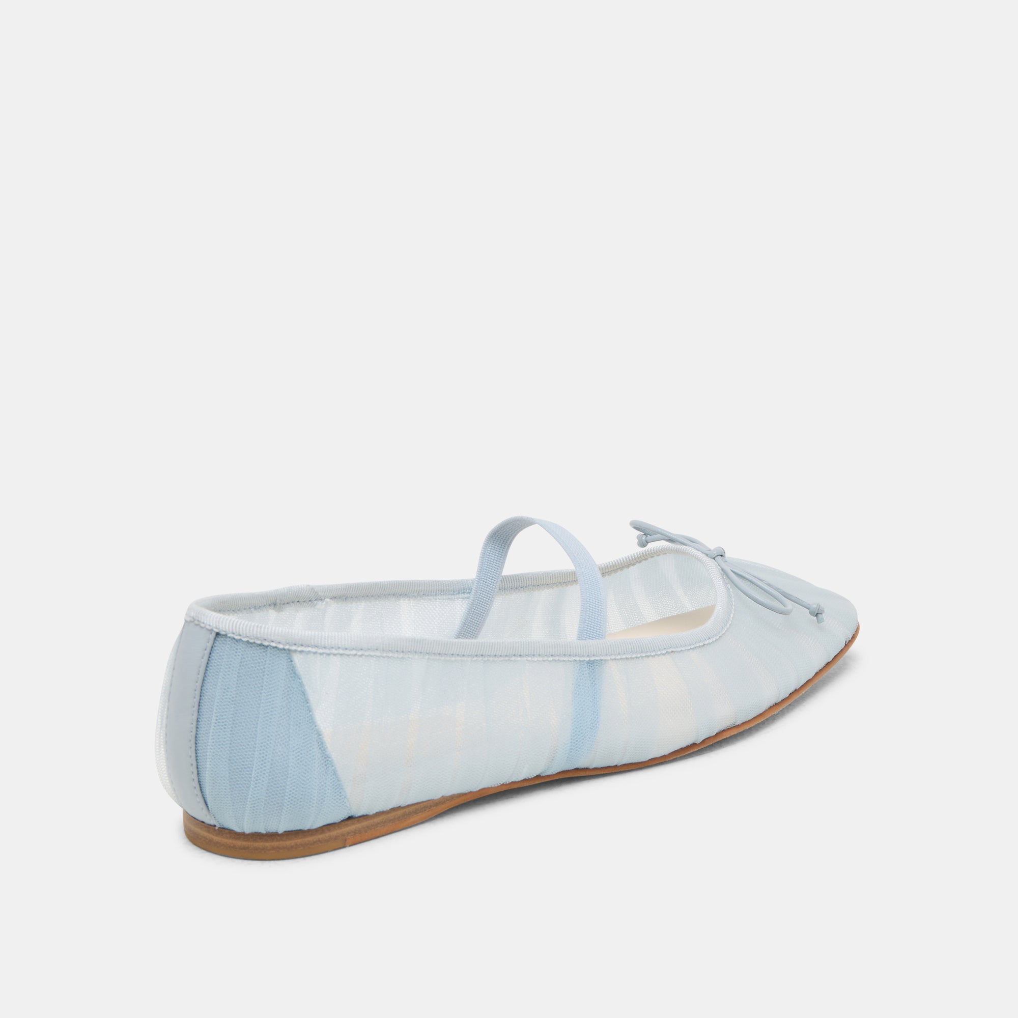 RAEVEN Women's Ballet Flats - Light Blue Tulle Dance Shoes for Ballet, Ballroom & Wedding | Comfortable & Elegant for Everyday Wear