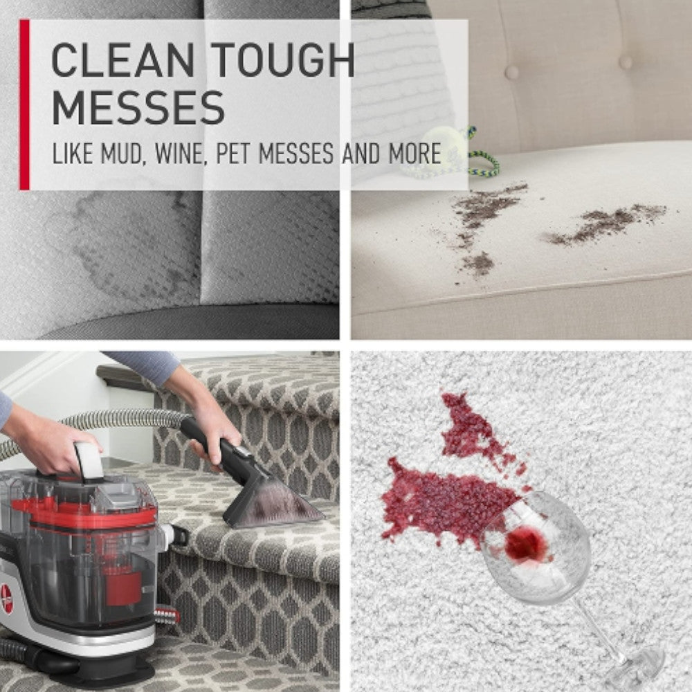 HOOVER FH14042VCD Cleanslate Spotless Pet Portable Carpet & Upholstery Cleaner - Refurbished with Home Essentials Warranty | Perfect for Pet Stains, Carpet Spots & Furniture Cleaning