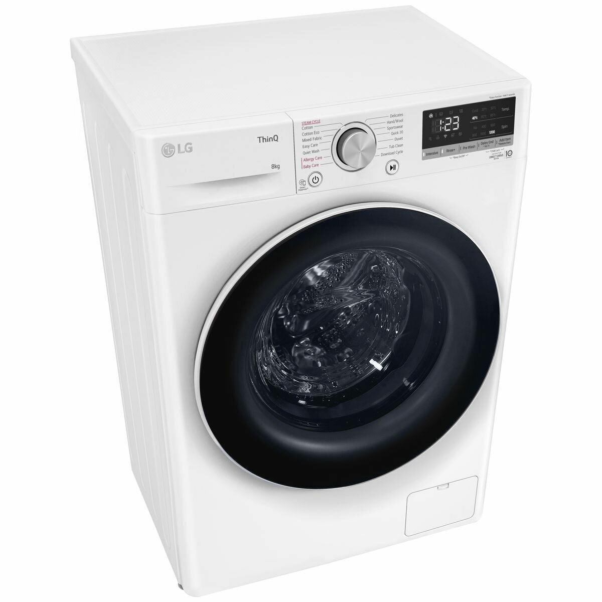 LG 8kg Front Load Washing Machine WV5 1208W - Energy Efficient, Quiet Operation with Smart Inverter Technology - Perfect for Apartments, Small Homes & Laundry Rooms