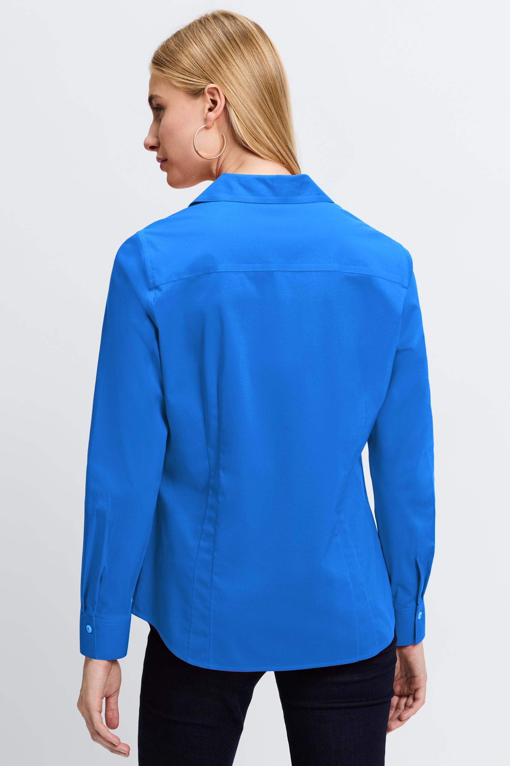 Taylor No Iron Stretch Long Sleeve Shirt for Men - Wrinkle-Free Comfort Fit Business Casual Dress Shirt - Perfect for Office, Travel & Formal Occasions