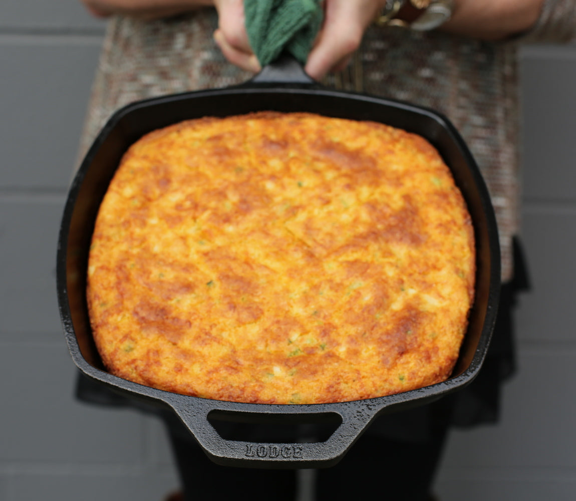 Premium 10-Inch Cast Iron Square Skillet - Pre-Seasoned Heavy Duty Grill Pan for Steak, Burgers & Pancakes - Perfect for Stovetop, Oven & Outdoor Cooking