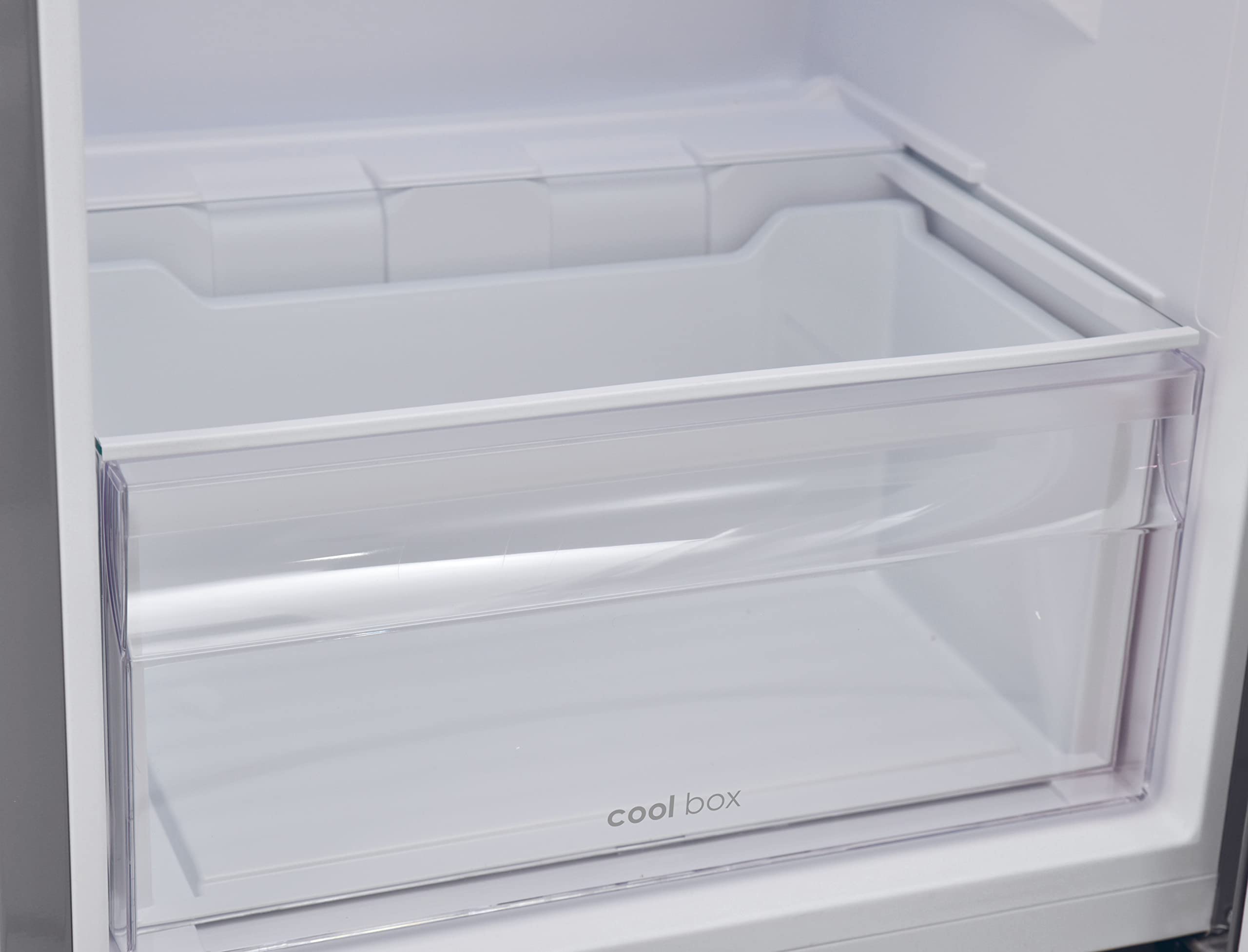 CANDY CDV1S514FS 212L Silver Freestanding Refrigerator and Freezer - Perfect for Kitchens, Apartments, and Small Spaces
