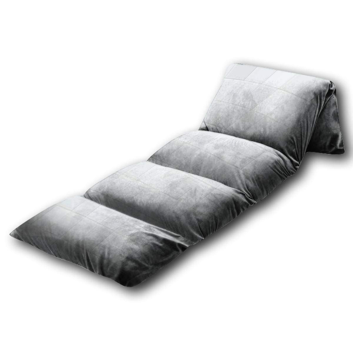 Kids Floor Pillow - Abstract Tile Design in White & Gray | Soft Reading & Game Lounger | Slumber Party Mat & King-Sized Pillow Bed for Children | Perfect for Playrooms, Sleepovers & Cozy Reading Nooks
