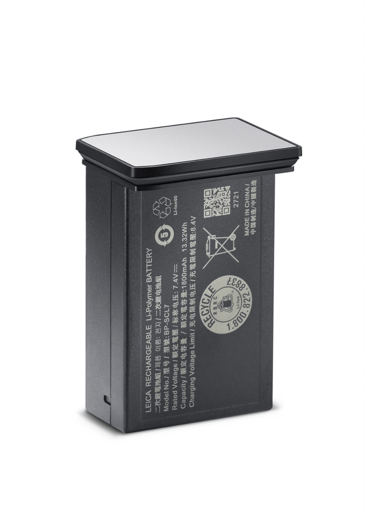 Leica BP-SCL7 Lithium Ion Battery - Silver | High Capacity Rechargeable Battery for Leica Cameras | Perfect for Travel, Wildlife & Professional Photography