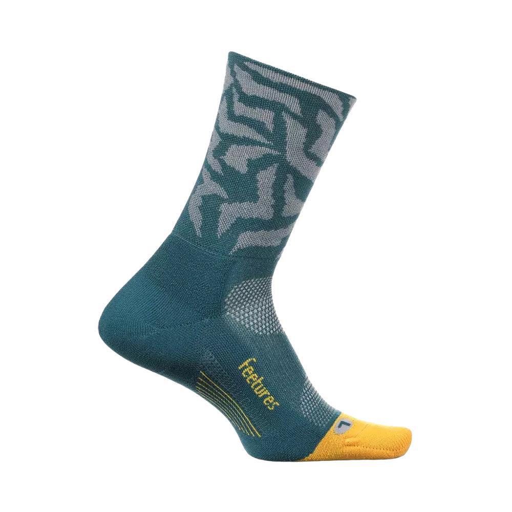 Feetures Elite Light Cushion Mini Crew Running Socks - Breathable & Supportive for Marathon, Hiking & Workout - Best for Athletes & Active Lifestyle