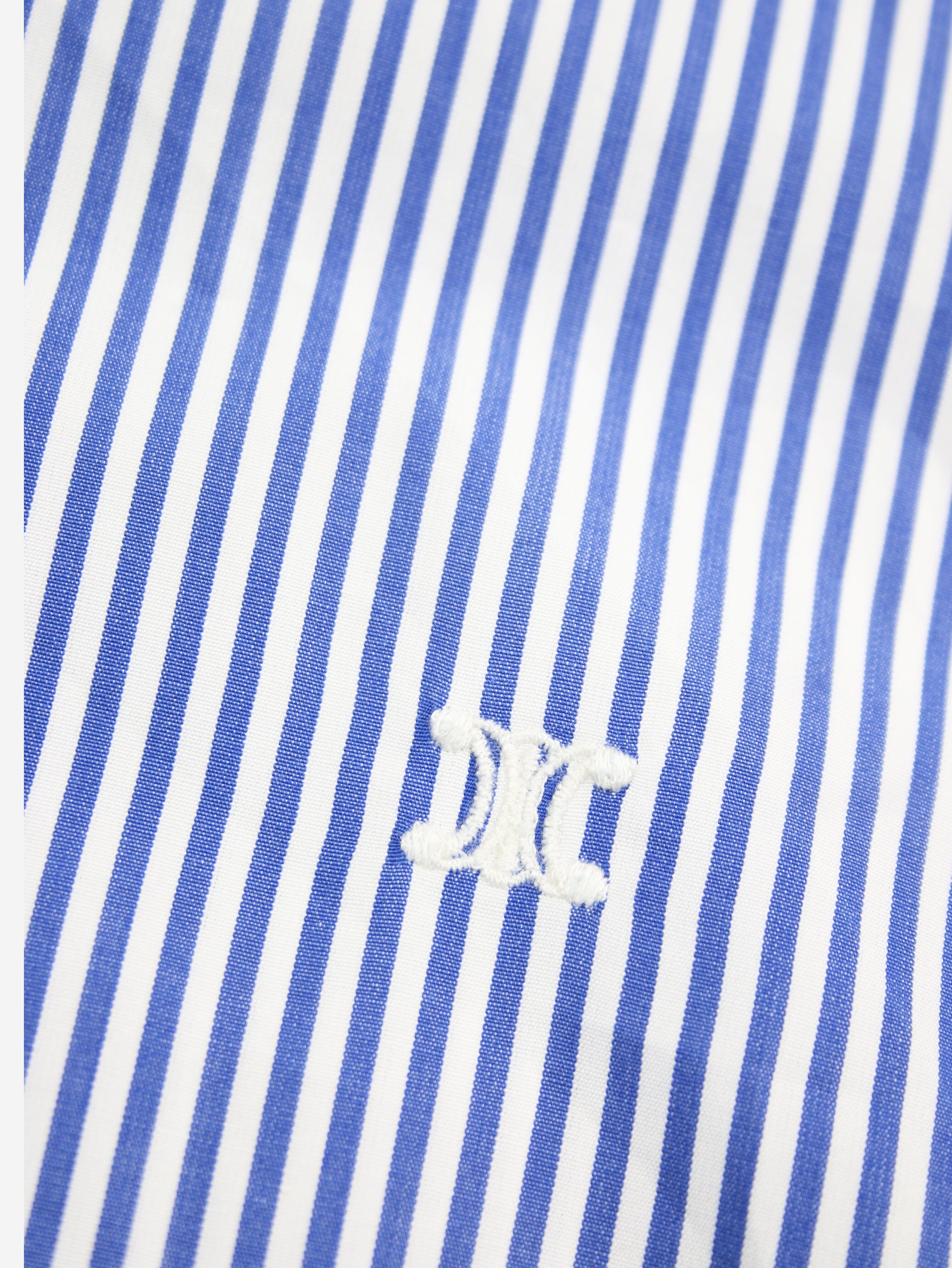 Blue Striped Cotton Shirt for Women - UK Size 14 | Comfortable Casual Wear for Office, Travel & Everyday Outfits