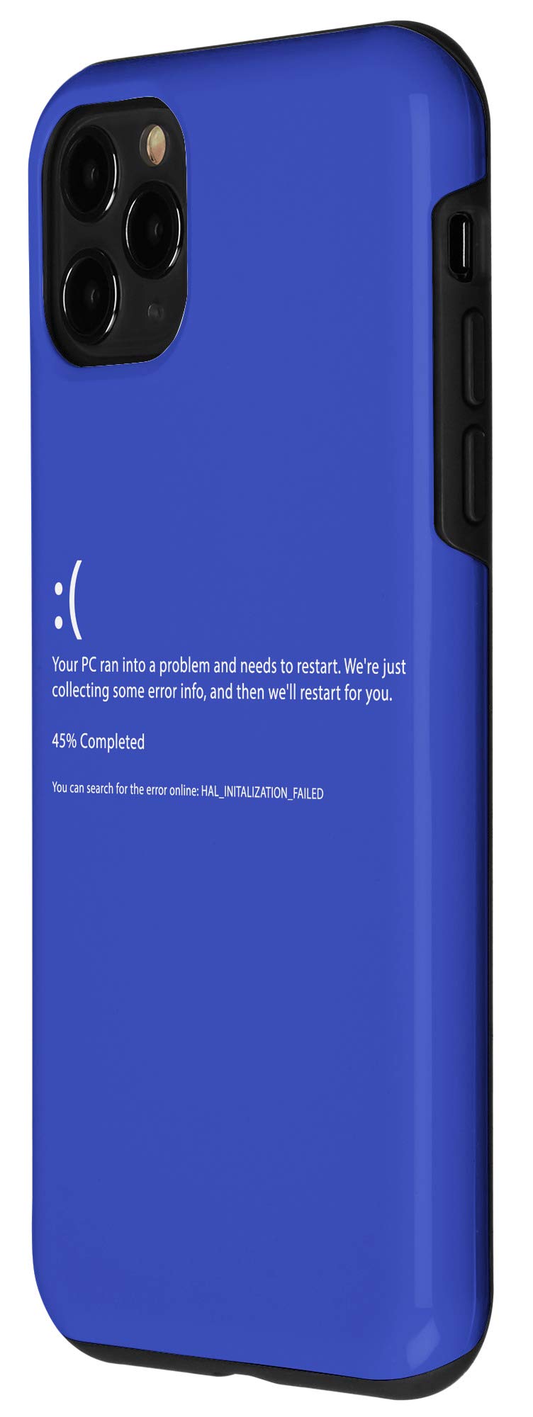 iPhone 11 Pro Blue Screen of Death Case - Funny Computer Error Protective Cover for iPhone 11 Pro - Perfect for Tech Humor Lovers & Prank Gifts