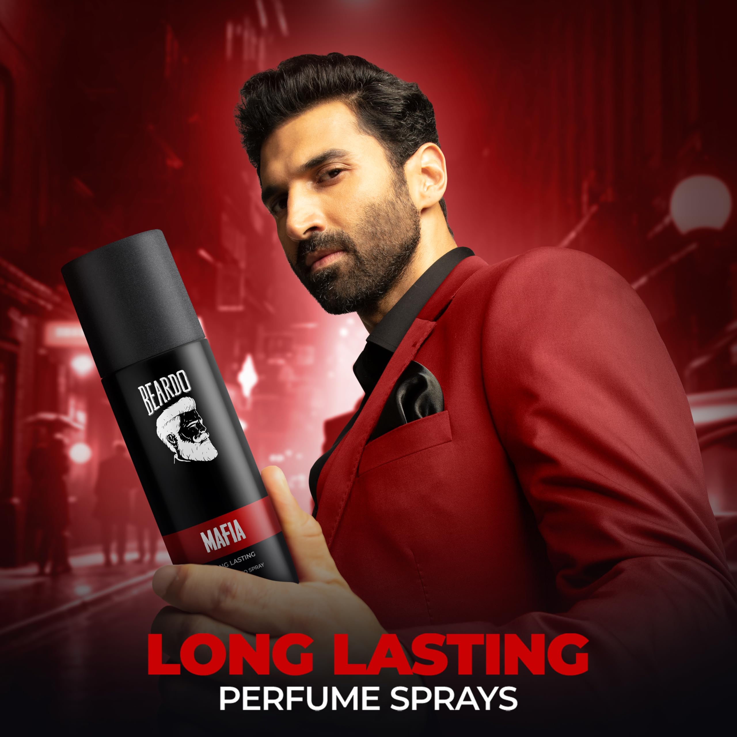Beardo Godfather EDP & MAFIA Perfume Body Spray 120ml for Men - Long Lasting Aromatic Spicy Cologne | Deodorant & Date Night Fragrance | Perfect Gift for Brother & Friends | Office, Parties & Romantic Evenings