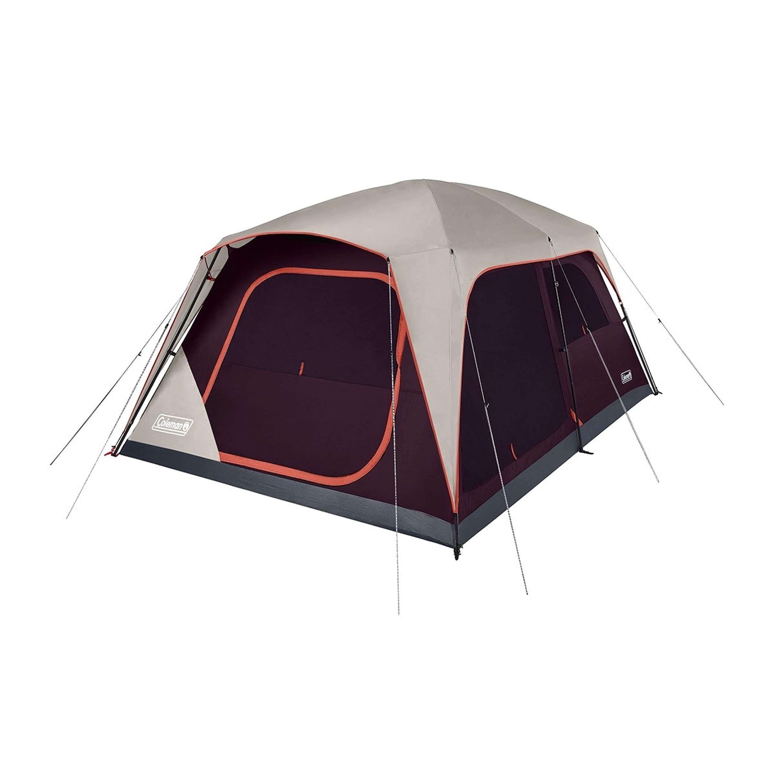 Coleman Skylodge 8/10/12 Person Family Camping Tent - Weatherproof with Screen Room, Color-Coded Poles & Storage - Perfect for Family Camping, Hiking & Outdoor Adventures