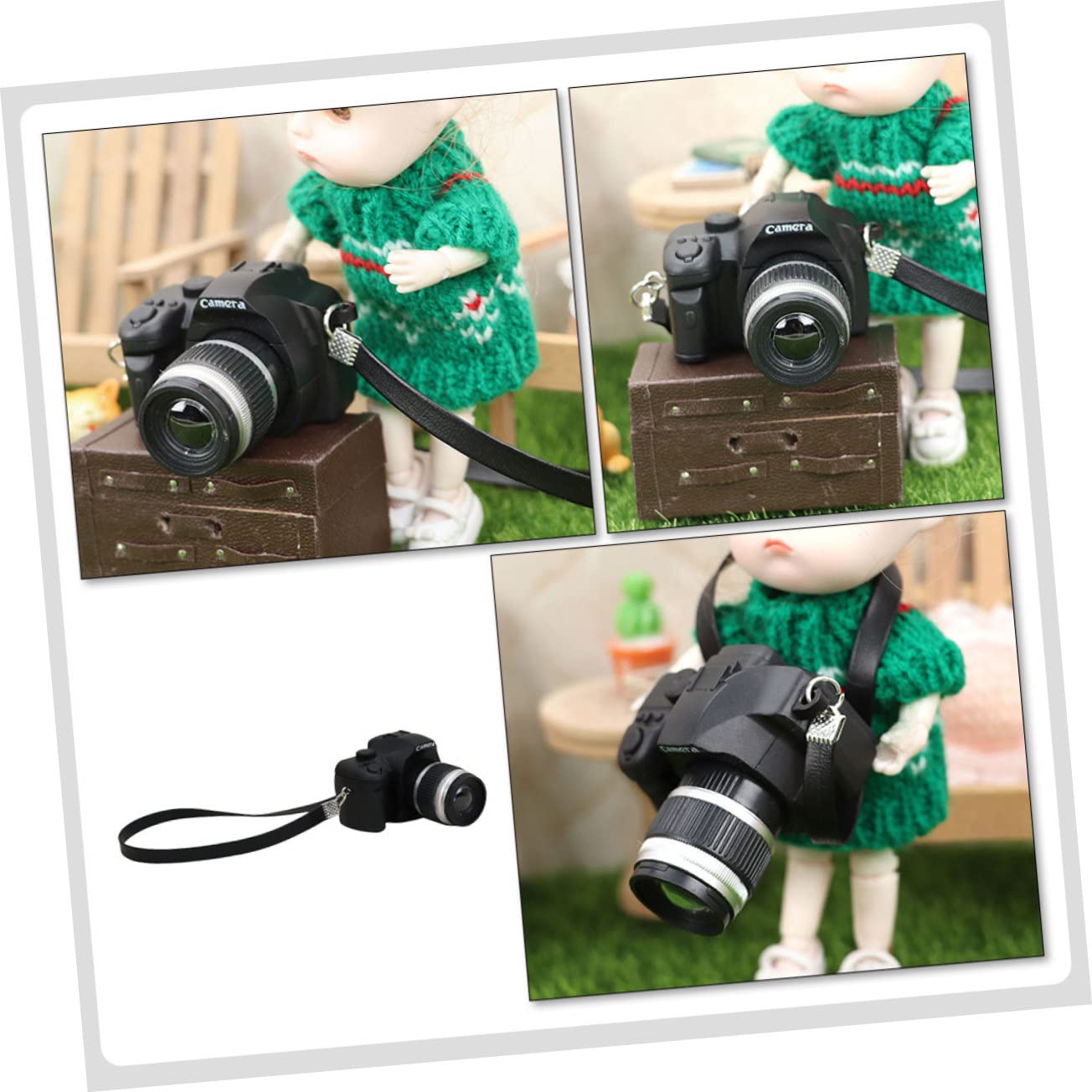 Abaodam 2-Pack Mini Digital Camera Ornaments - Realistic Simulation Camera Decor for Tabletop, Shelf & Home Aesthetic Display - Perfect for Photography Enthusiasts & Creative Room Decoration