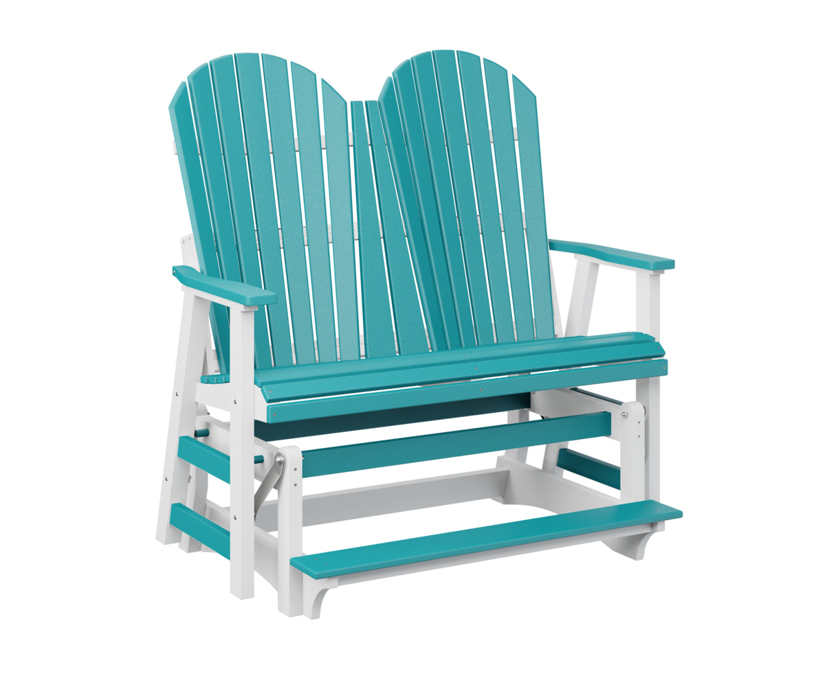 Berlin Gardens ComfoBack Double Counter Glider - Outdoor Patio Swing Bench for Porch, Garden, Deck & Backyard Relaxation