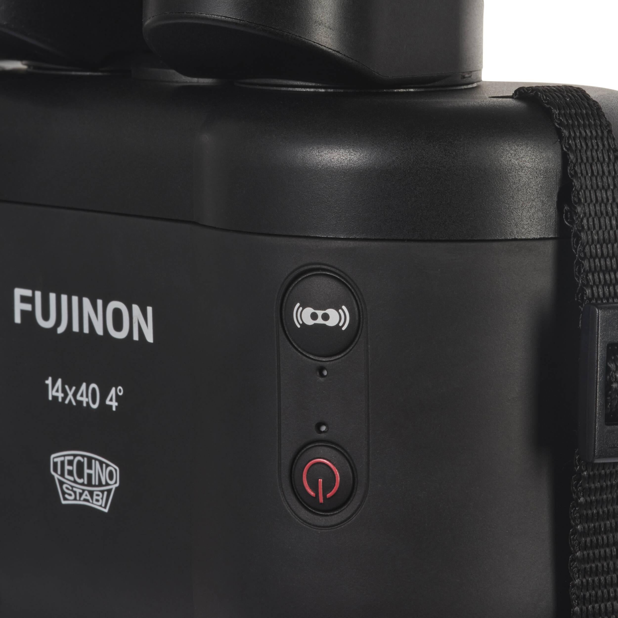 Fujinon Techno Stabi TSX 1440 14x40 Image Stabilized Binoculars - High Power Zoom for Bird Watching, Hunting & Travel (Black/Yellow/Navy Blue) | Waterproof & Fogproof Outdoor Optics