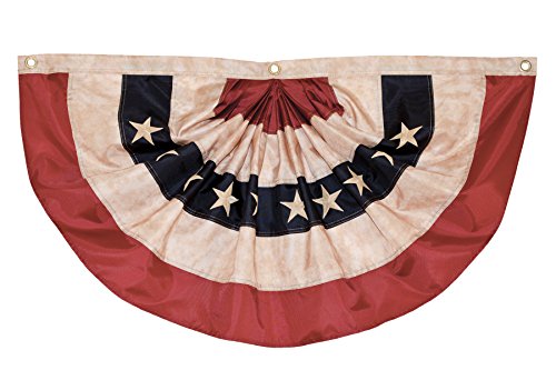 Antiqued Pleated Fan Bunting-6' x 3'