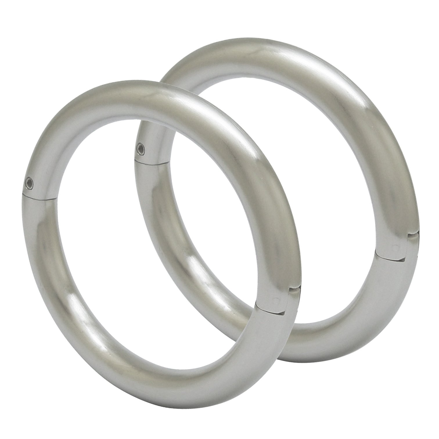 Lockable Stainless Steel Cuff Bracelets with Removable O Ring - Adjustable Bangle for Women & Men - Perfect for Fashion, Gifts & BDSM Accessories