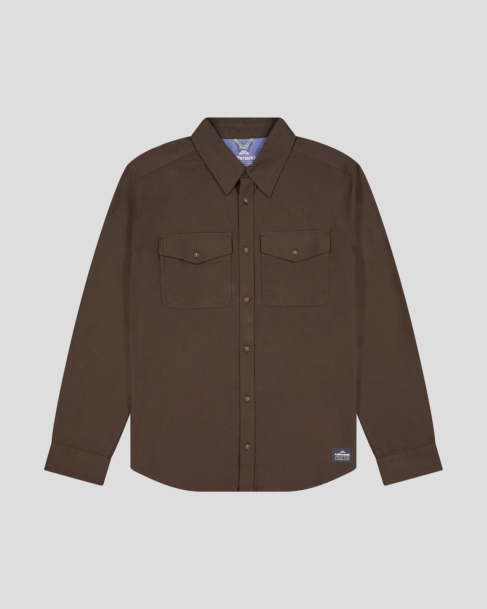 Vander HT Men's Long Sleeve Shirt - Breathable Comfort Fit Casual Button Down Shirt for Work & Outdoor Activities | Cold Brew Collection