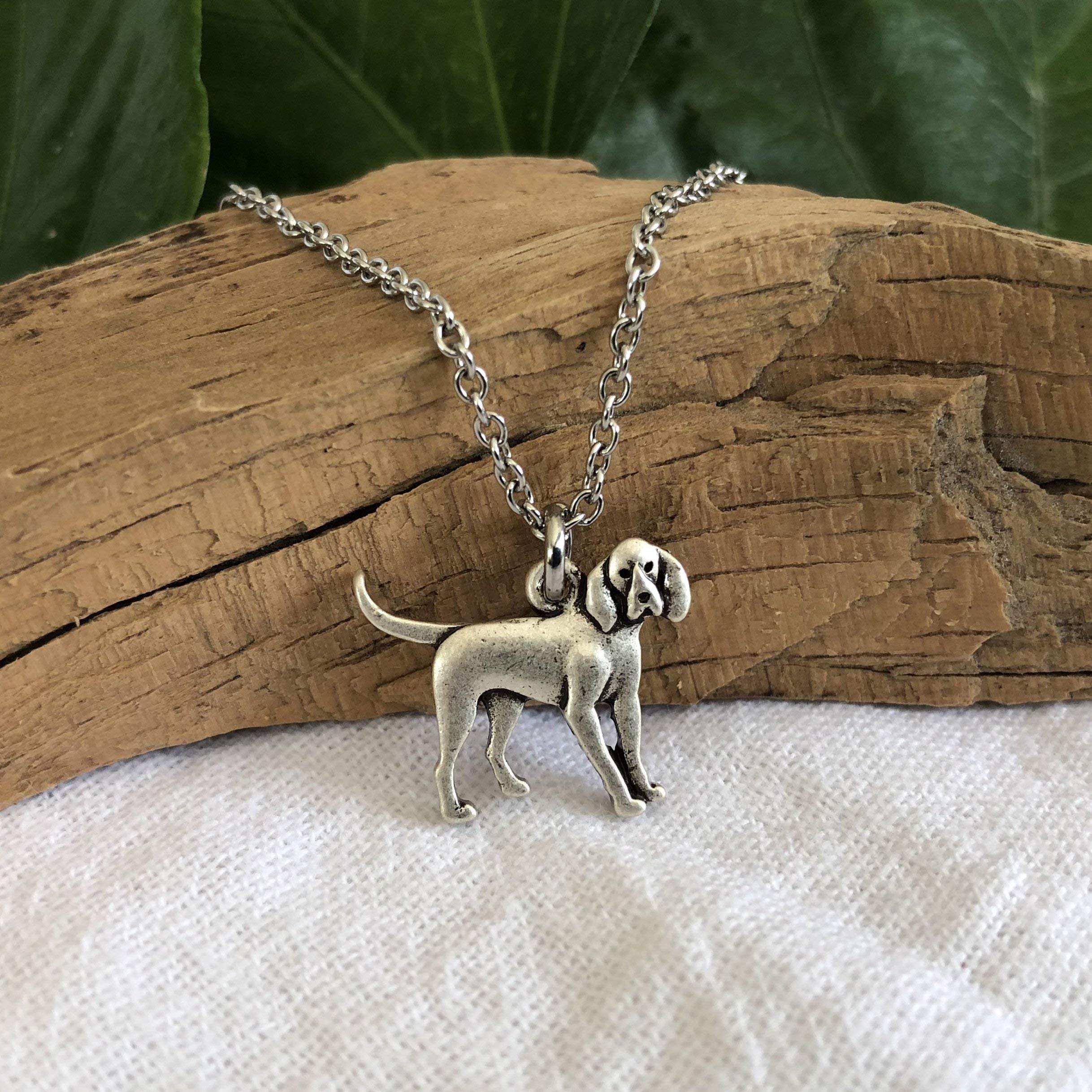Stainless Steel Coonhound Dog Necklace - Hound Dog Breed Jewelry Gift for Dog Moms - Perfect for Dog Lovers, Pet Owners & Animal Enthusiasts - Great for Daily Wear, Special Occasions & Dog-Themed Events