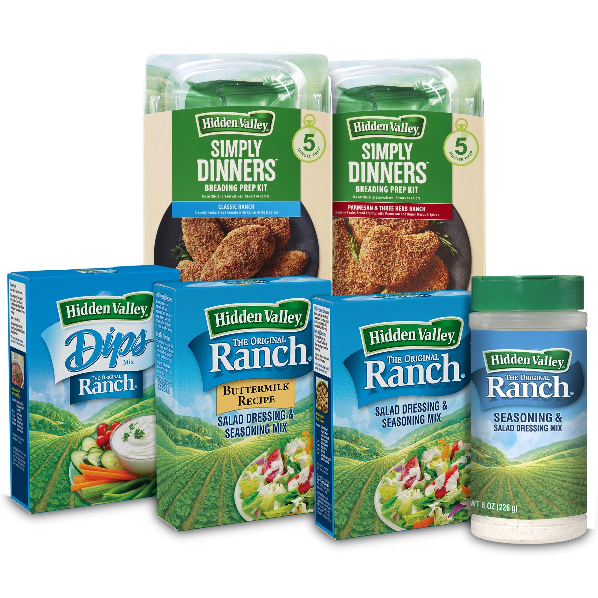 Hidden Valley Original Ranch Salad Dressing & Seasoning Mix - Gluten Free, 8 Packets (1 Oz Each) | Perfect for Salads, Dips, Marinades & Cooking