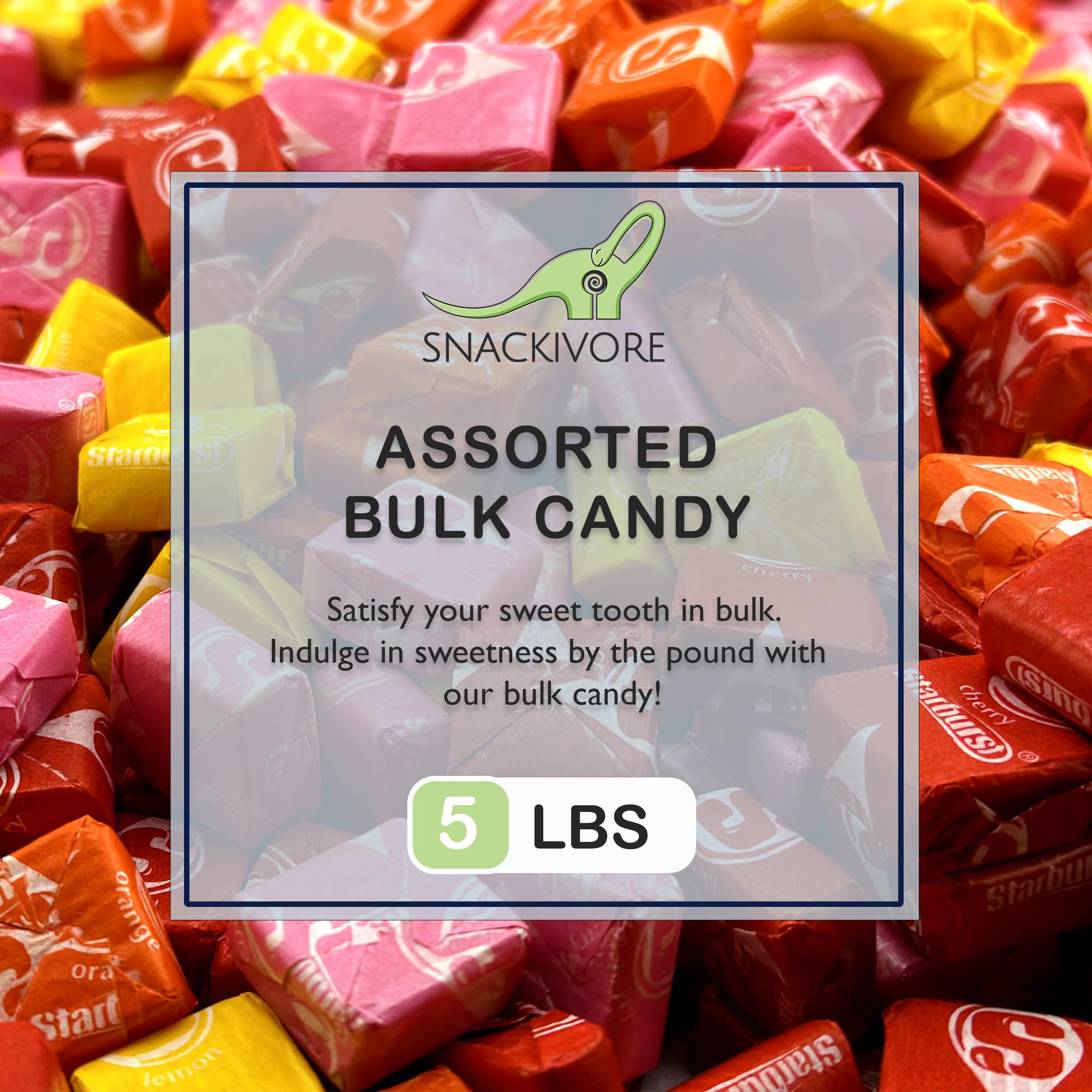 Bulk Fruit Taffy Candy - 2lb Bag of Individually Wrapped Chewy Candies | Perfect for Party Favors, Halloween Treats & Office Snacks
