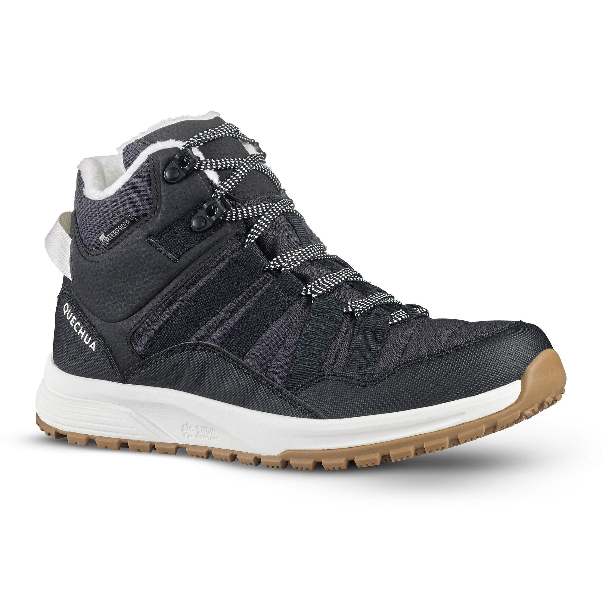 Quechua Women's SH500 Waterproof Mid Hiking Boots - Lightweight & Durable for Outdoor Adventures, Trail Walking & Camping