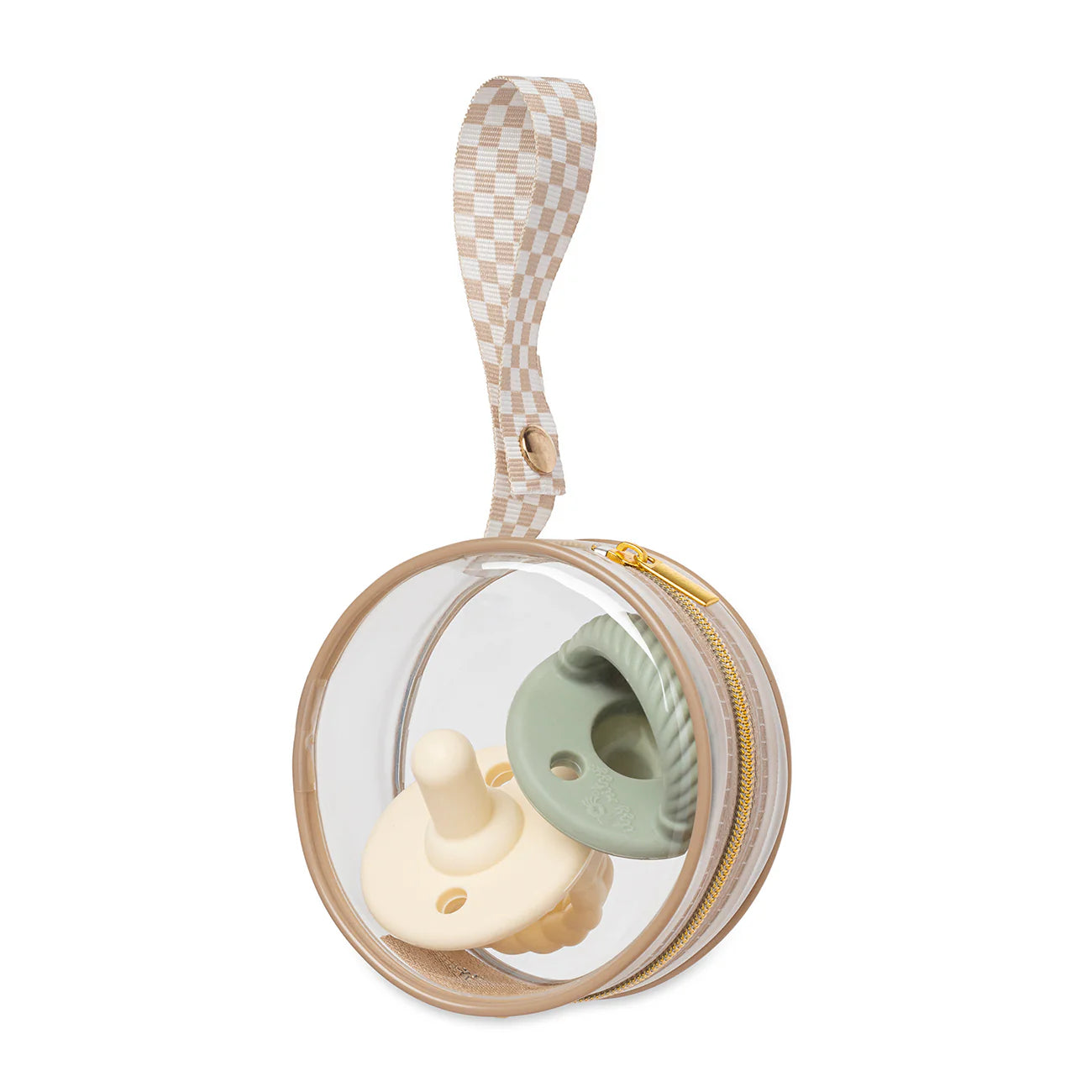 Itzy Ritzy Clean & Clear Pacifier Holder - BPA-Free Baby Pacifier Case for On-the-Go - Perfect for Diaper Bags, Strollers & Travel Accessories