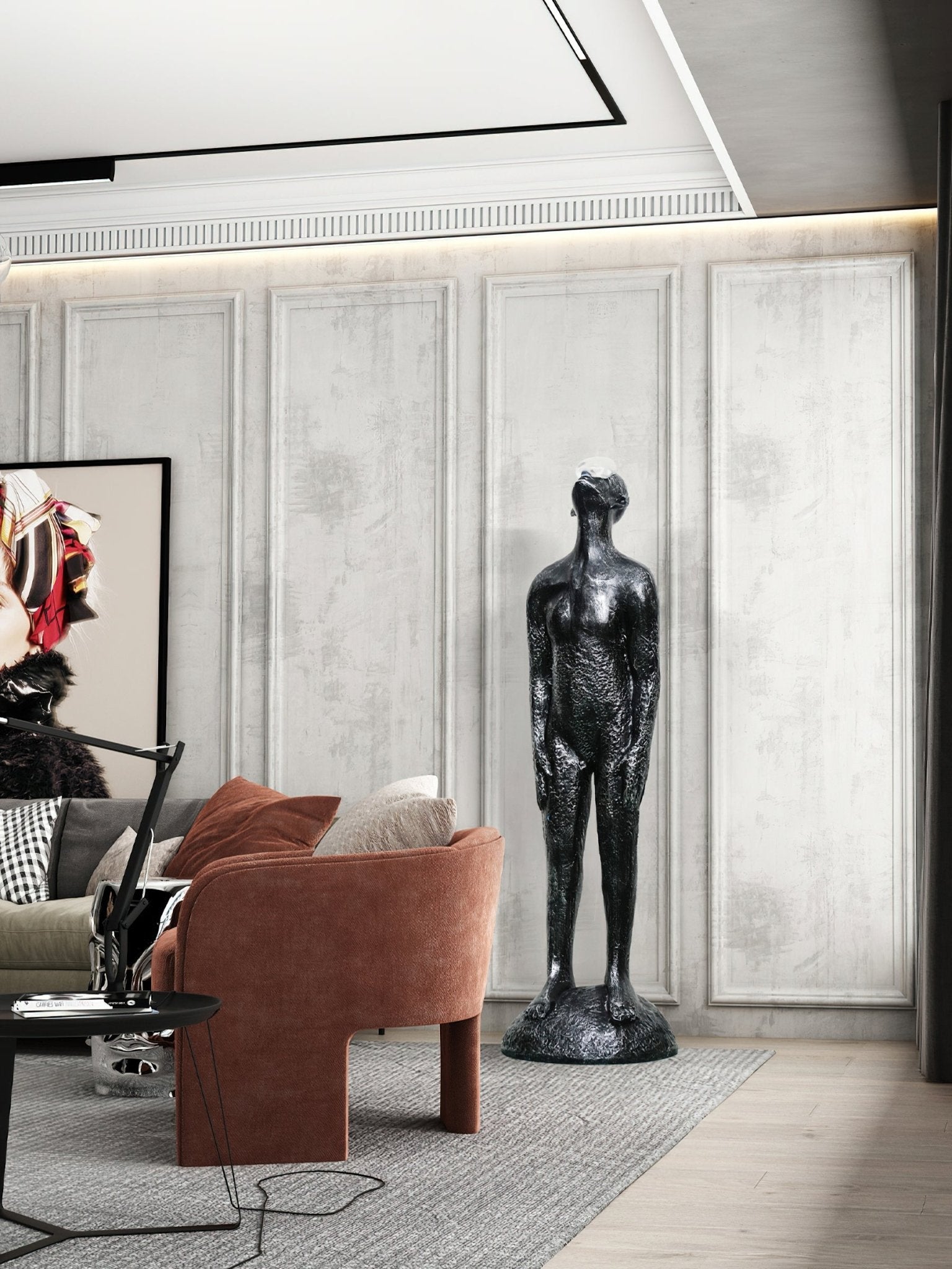 Atlas Guardian Sculpture - Handcrafted Greek Mythology Statue for Home & Garden Decor - Perfect for Living Room, Office, or Outdoor Display