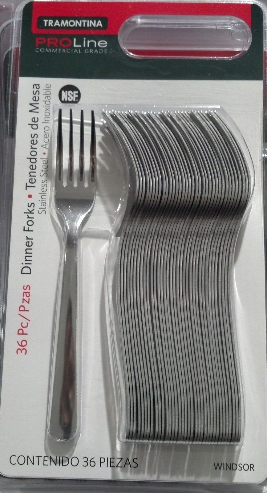 Tramontina Pro Line 36-Piece Dinner Fork & Soup Spoon Set - Commercial Grade 18/10 Stainless Steel Flatware for Restaurants, Catering & Home Dining