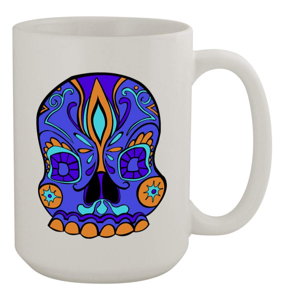 Funny DOD Skull #108 Purple Ceramic Coffee Mug - 15oz Humorous Gift for Military Veterans & Coffee Lovers - Perfect for Office Use, Home Decor & Gag Gifts