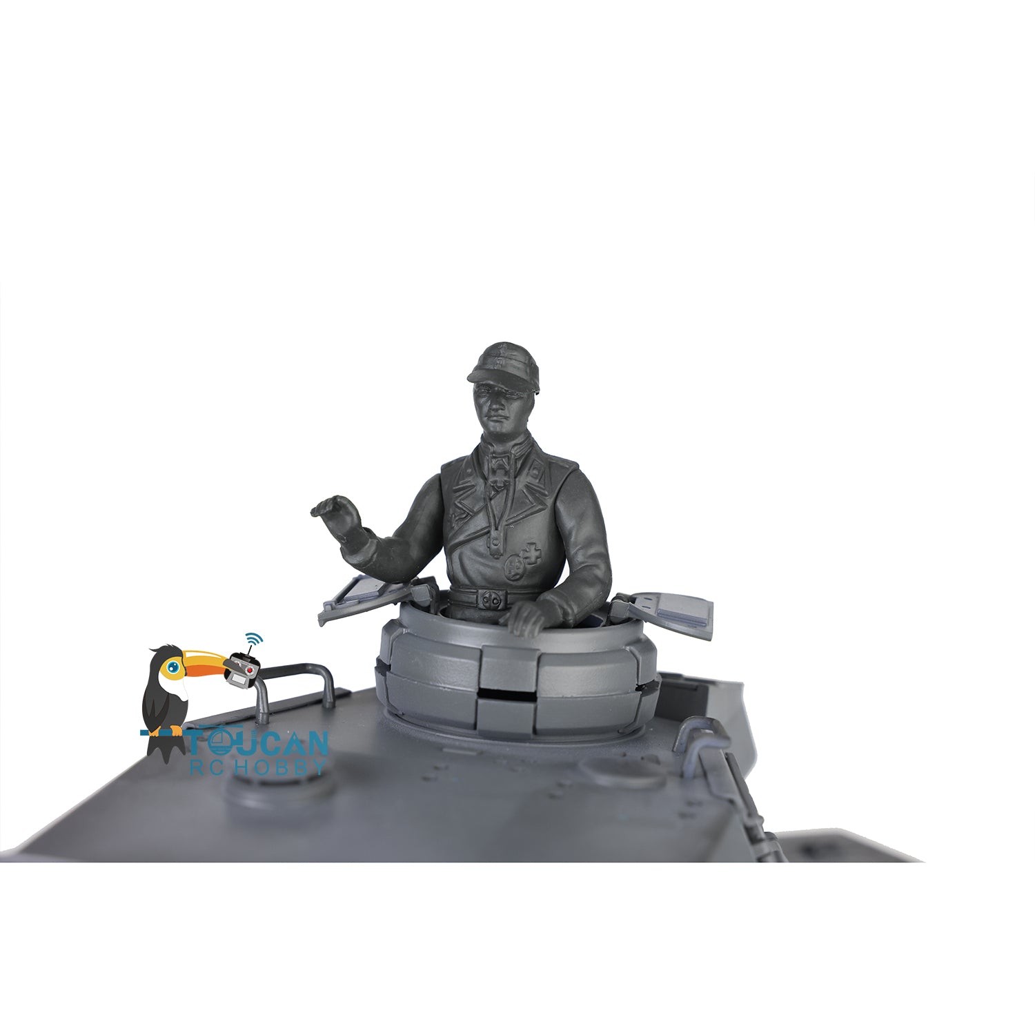 Henglong 1/16 Scale 7.0 Radio Control Tank 3859 - German Panzer IV F2 RC Model with 360° Rotating Turret, Steel Gearbox & Infrared Battle System - Perfect for Military Enthusiasts, Collectors and RC Hobbyists
