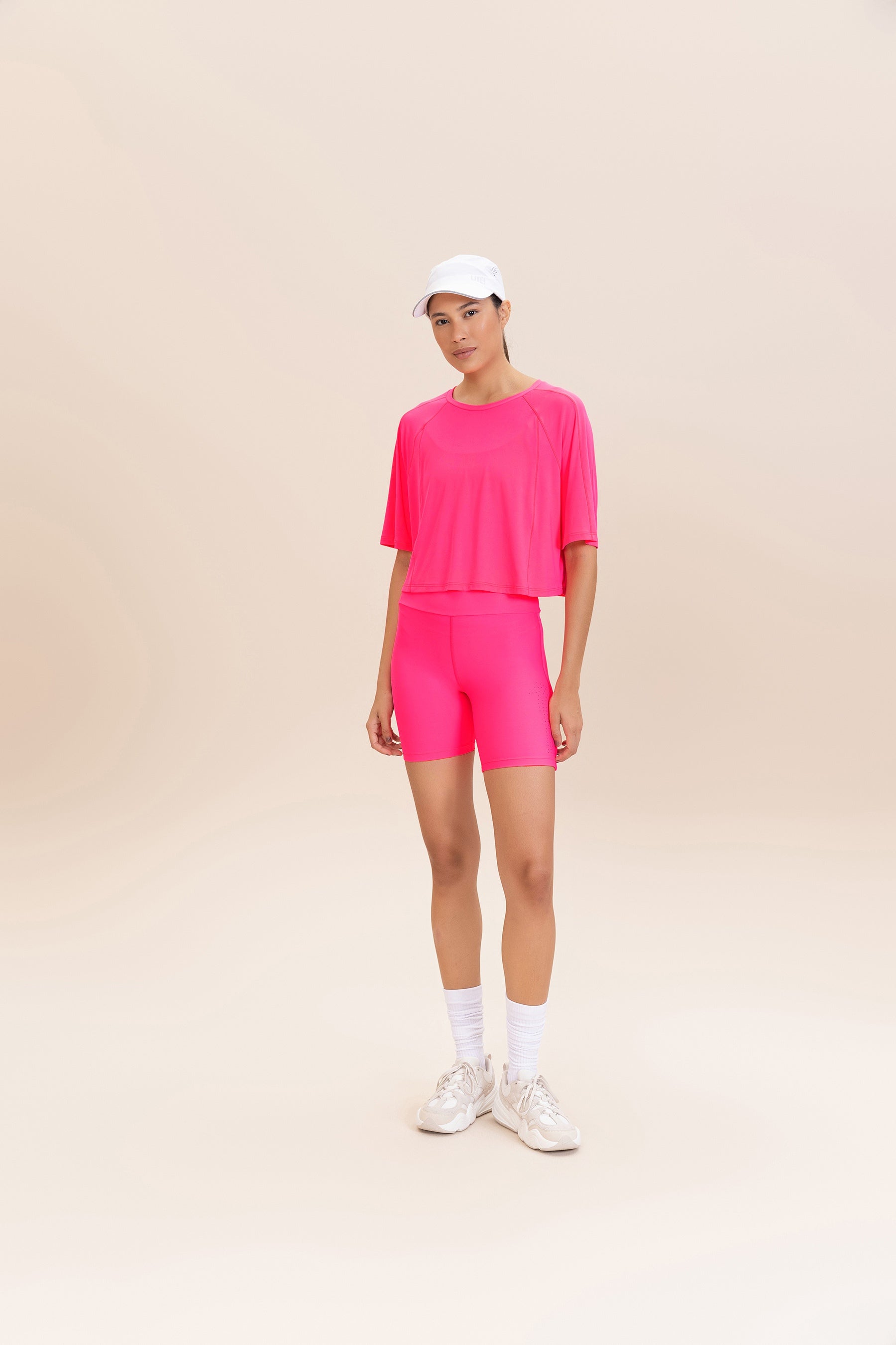 Women's Crop Bio Stretch T-Shirt - Soft Comfortable Short Sleeve Top for Yoga, Gym & Casual Wear