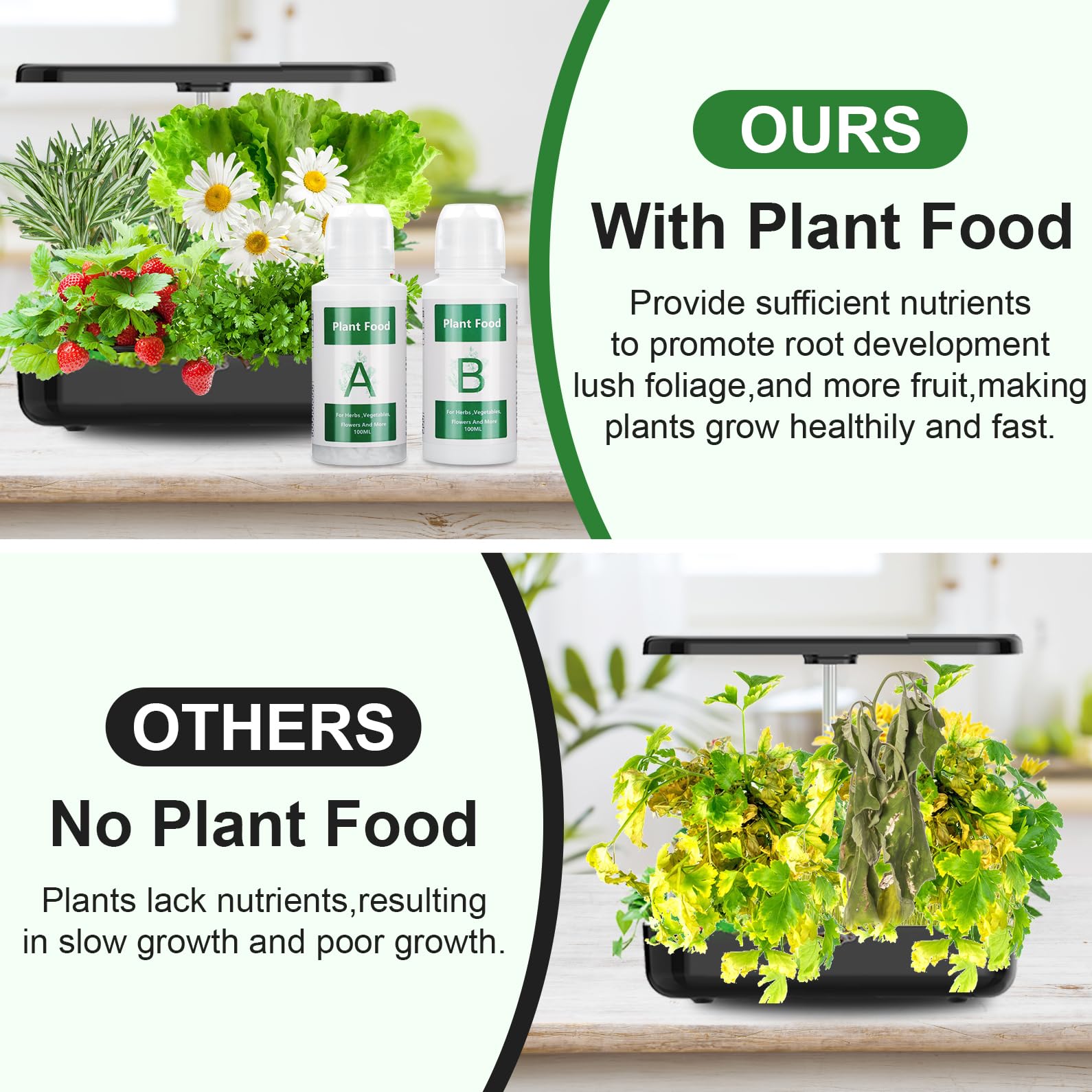 129pcs Hydroponic Seed Pods Kit for AeroGarden - Complete Grow Anything Kit with 50 Sponges, 4 A&B Nutrients, 50 Labels, 12 Domes, 12 Baskets & Tweezers | Indoor Herb Garden Starter Kit for Fresh Basil, Mint & Vegetables