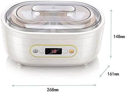 Automatic Yogurt Maker for Home Use - 304 Stainless Steel Liner, 360° 3D Heating System with 2 Large + 6 Small Inner Tanks - Perfect for Healthy Breakfast, Snacks & Family Yogurt Making