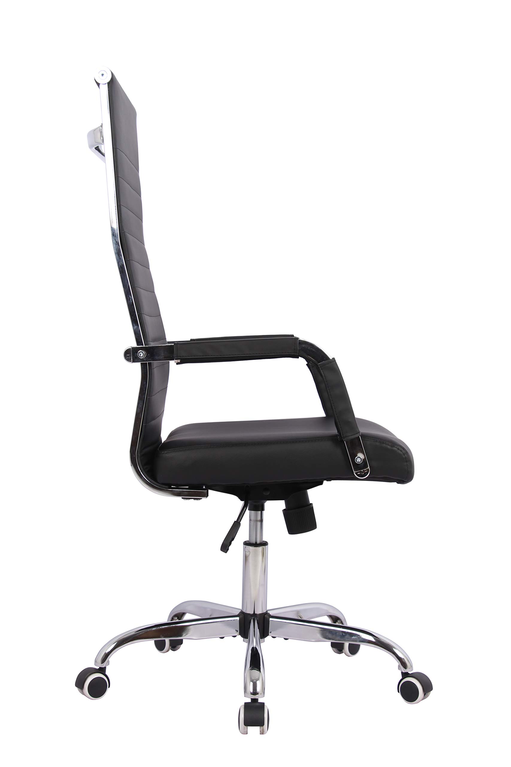 Wovenbyrd High Back Ergonomic Office Chair with Adjustable Height - Black - Perfect for Home Office, Gaming & Workspace Comfort