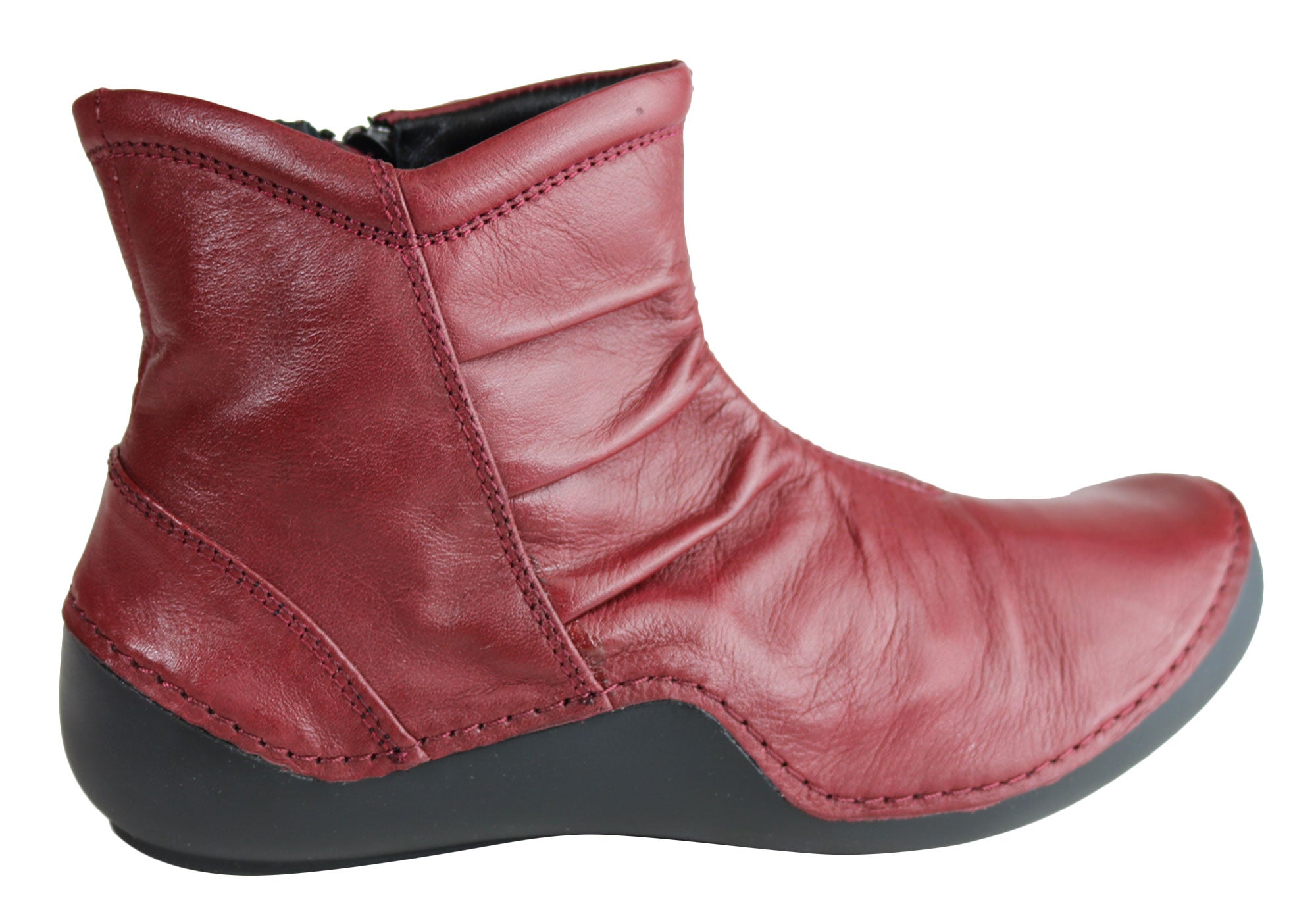 Orizonte Cidar Women's Comfortable Soft Leather Ankle Boots - European Style Fashion Shoes for Casual Wear & Outdoor Walking