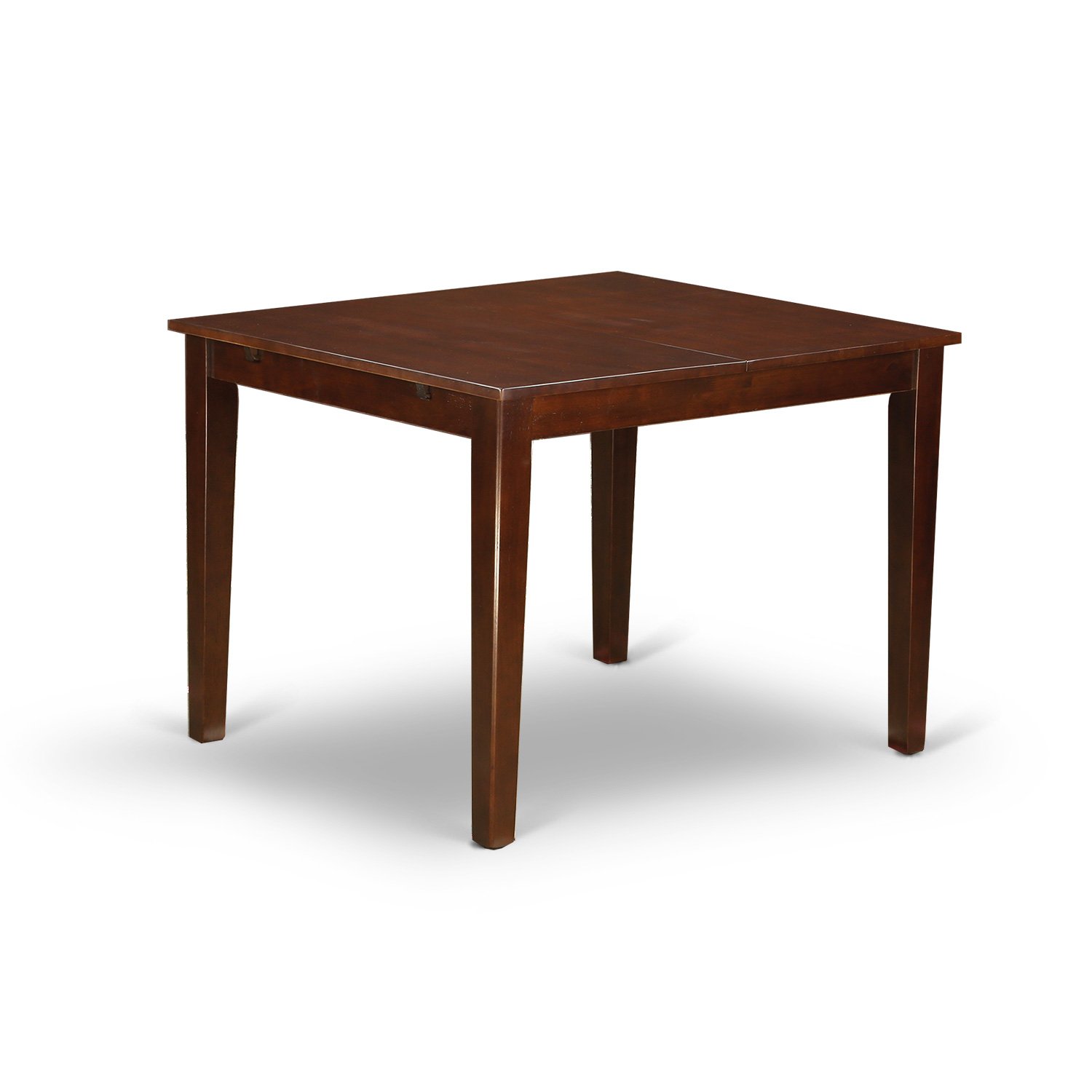 Modern 3-Piece Dining Table Set with Butterfly Leaf & 2 Chairs - 36x54 Inch Mahogany Wood Rectangle Table for Kitchen, Dining Room & Small Spaces | East West Furniture MLDO3-MAH-W