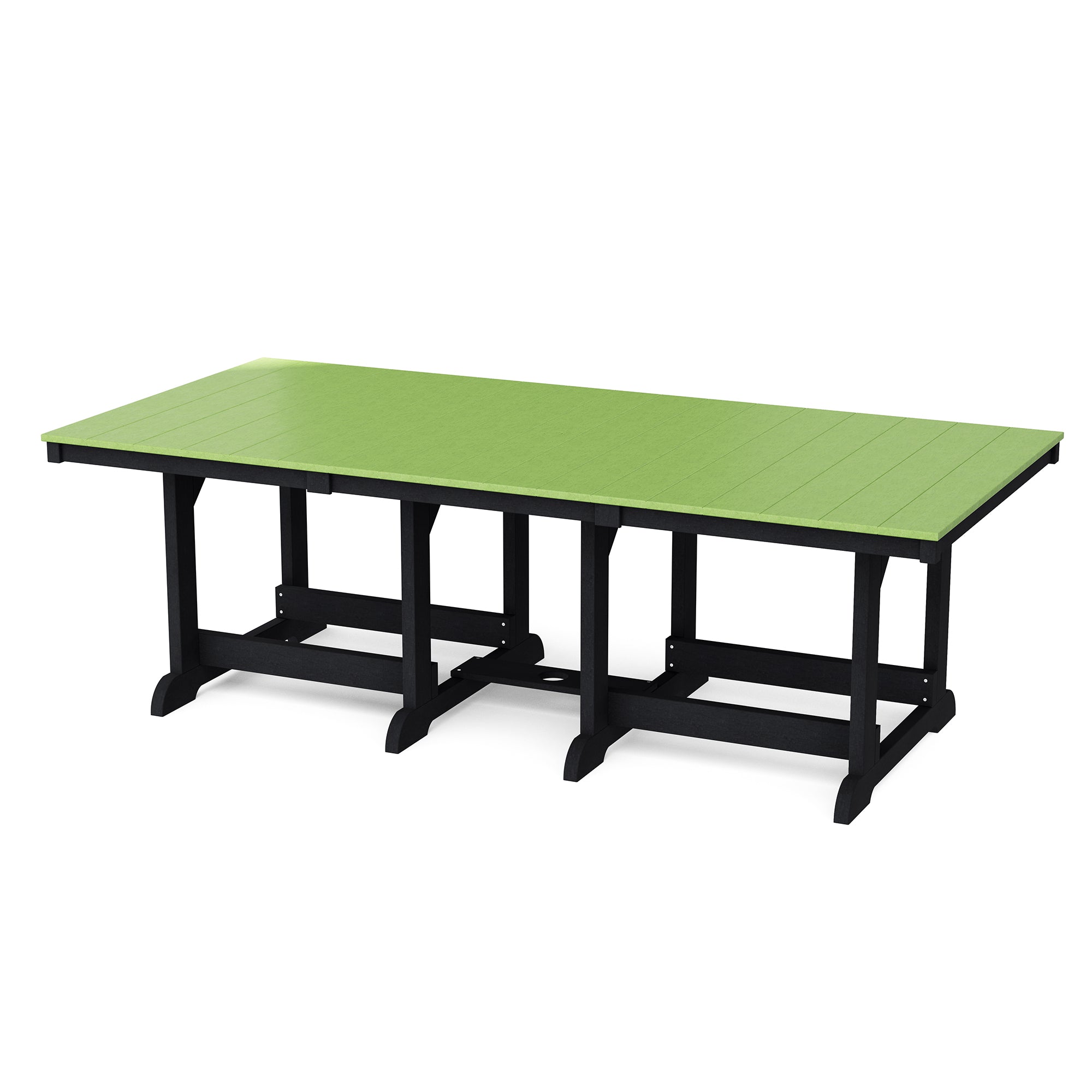 Heritage 44x96 Inch Solid Wood Dining Table - Large Farmhouse Style Dining Room Table for 8-10 People - Perfect for Family Gatherings & Dinner Parties