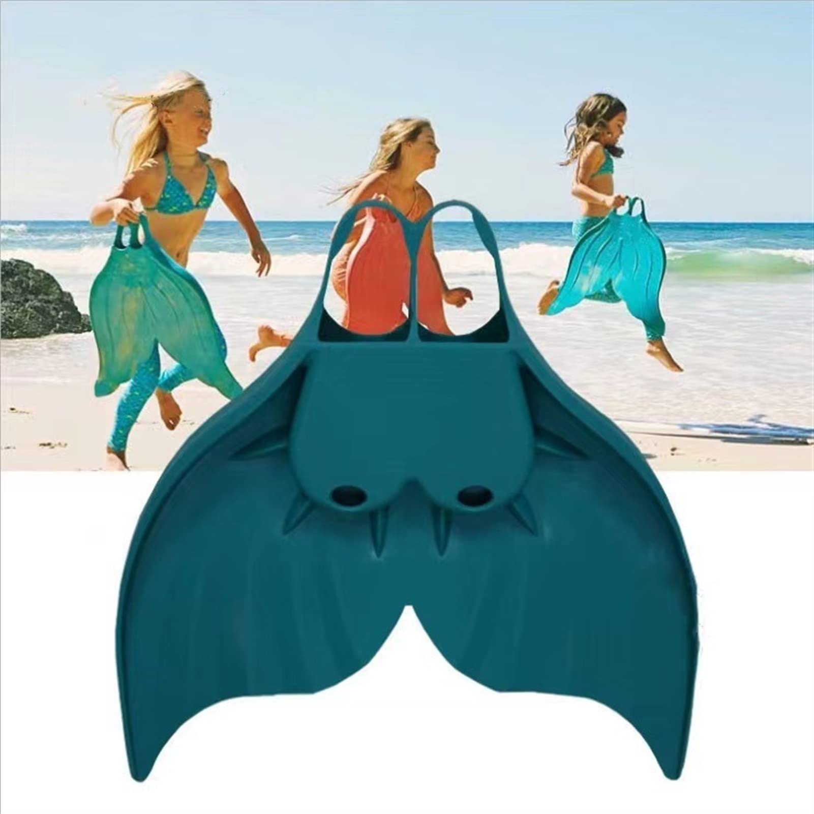 Premium Mermaid Swim Fins for Kids & Adults - Anti-Slip Flexible Swim Flippers for Women & Men - Perfect for Pool, Beach, Scuba Diving & Underwater Photography