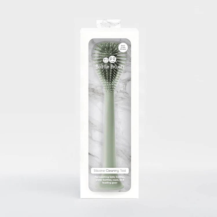 Ezpz Baby Bottle Brush - Soft Bristle Cleaning Brush for Baby Bottles, Sippy Cups, and Pacifiers - Perfect for Newborns and Toddlers - Dishwasher Safe and BPA Free