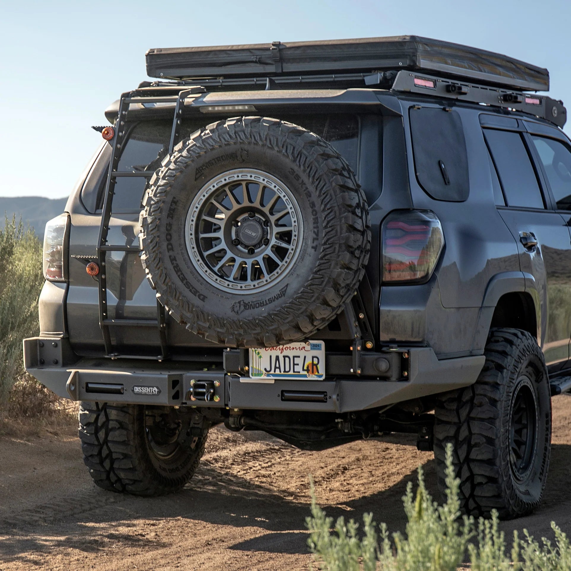 Dissent Off Road Modular Rear Bumper for 2010-2024 Toyota 4Runner | Heavy Duty Steel Bumper with Tire Carrier | Perfect for Off-Roading & Overlanding Adventures