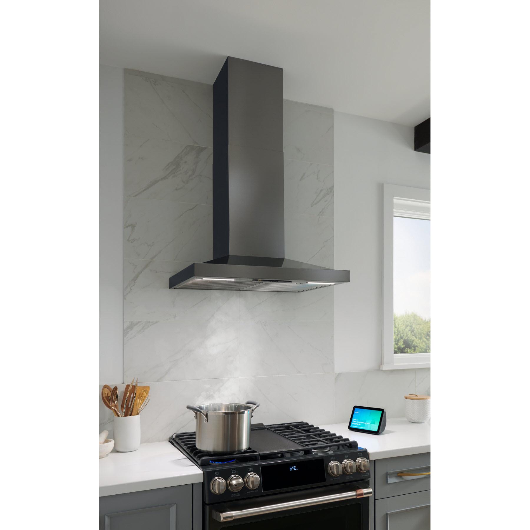 30 Inch WCS1 Series Wall Mount Chimney Range Hood WCS1306BLS - Stainless Steel Kitchen Vent for Gas & Electric Stoves - Perfect for Modern Home Cooking & Smoke Removal