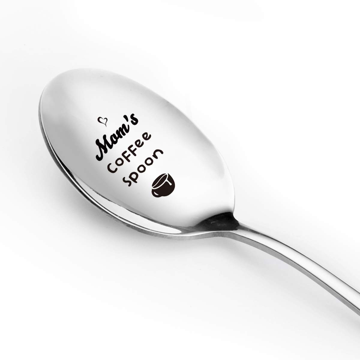 Funny Engraved Coffee Spoon for Mom - Best Gift from Daughter or Son - Perfect for Mother's Day, Birthday & Christmas - Great for Coffee Lovers & Special Occasions