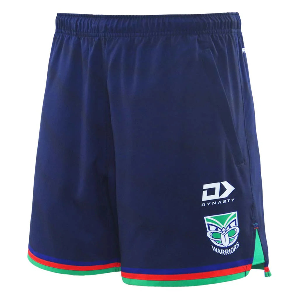 New Zealand Warriors 2025 Alternate Gym Shorts for Youth - Navy Blue Athletic Shorts for Basketball, Running & Casual Wear