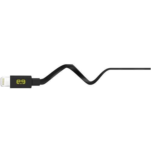 PureGear Flat Lightning to USB Charge & Sync Cable - 48 Inch Fast Charging Cord for iPhone, iPad - Durable Tangle-Free Design (Black) - Perfect for Home, Office & Travel Charging