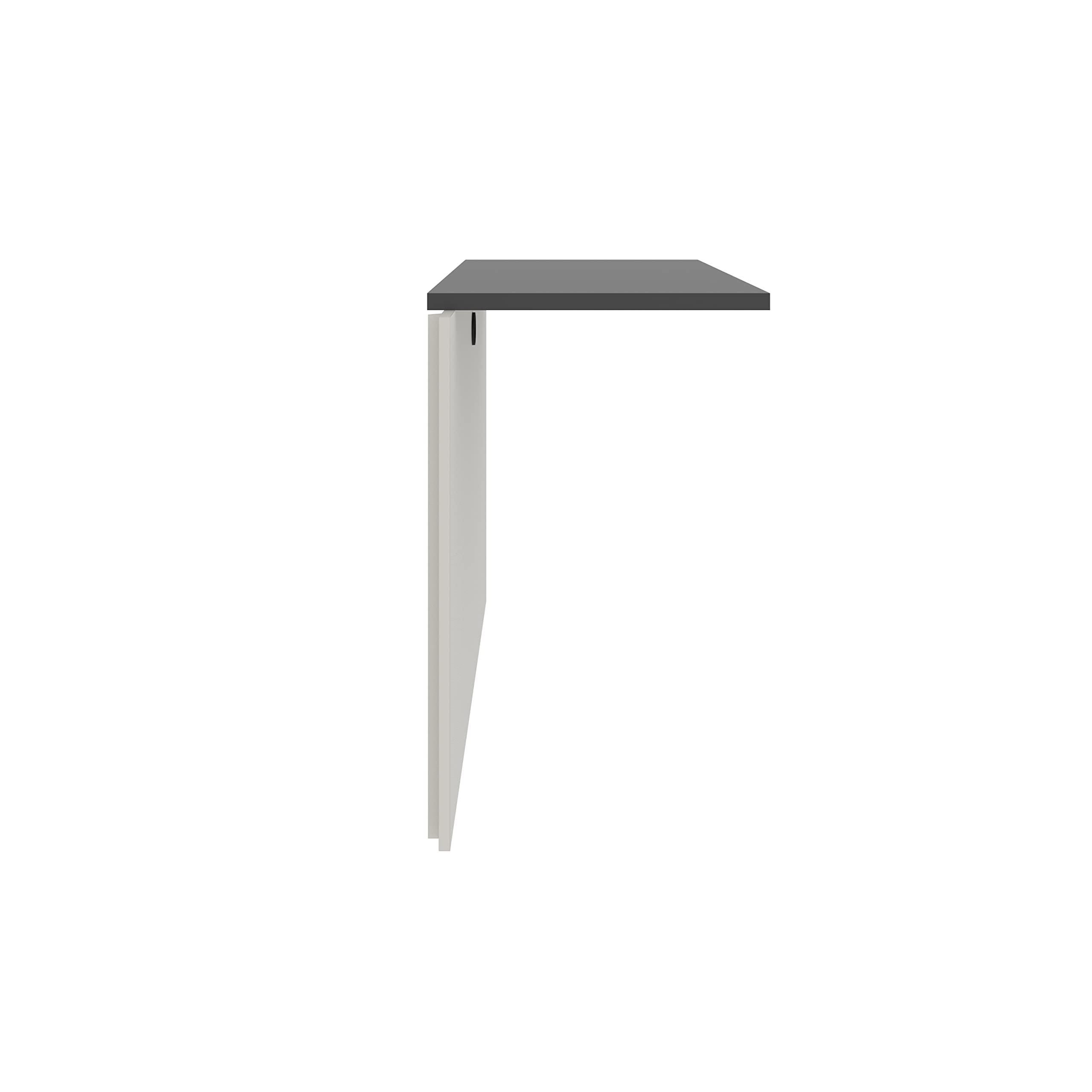 Bestar Connexion Desk Bridge - 40W Modern Office Desk Organizer in Slate & Sandstone | Perfect for Home Office, Workspace & Conference Room Organization