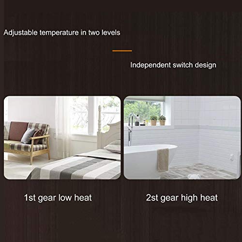 Wall-Mounted Electric Fireplace Heater with Realistic Wood Stove Design - Overheat Protection & Energy Efficient Indoor Heating for Living Room, Bedroom & Office